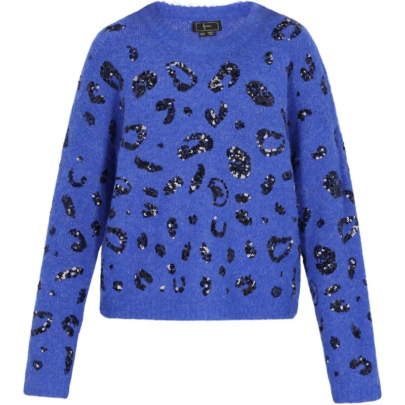 faina Oversize sveter Fashion Look modrá / čierna 66446669