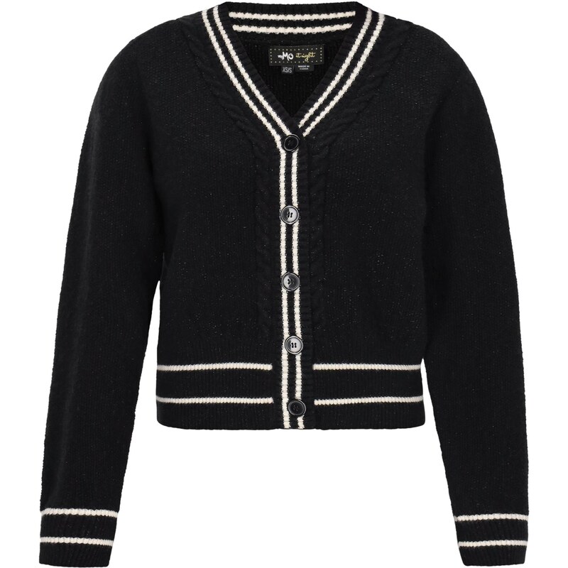 myMo at night Kardigán čierna / prírodná biela 66446674