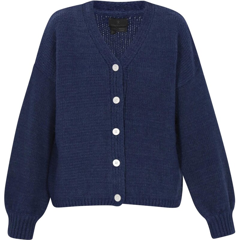 DreiMaster Klassik Oversize kardigán námornícka modrá 66446561