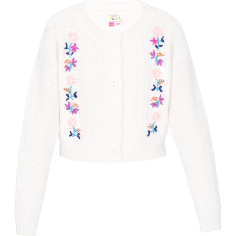 IZIA Oversize kardigán azúrová / fialová / staroružová / biela 66446635