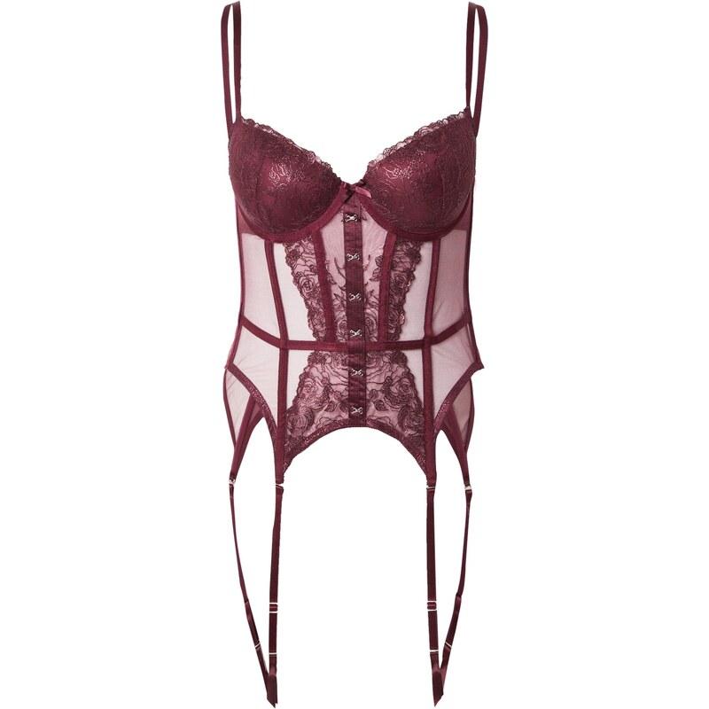 Hunkemöller Korzet Hollie baklažánová 66446724