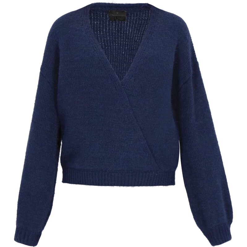 DreiMaster Klassik Oversize sveter námornícka modrá 66446740