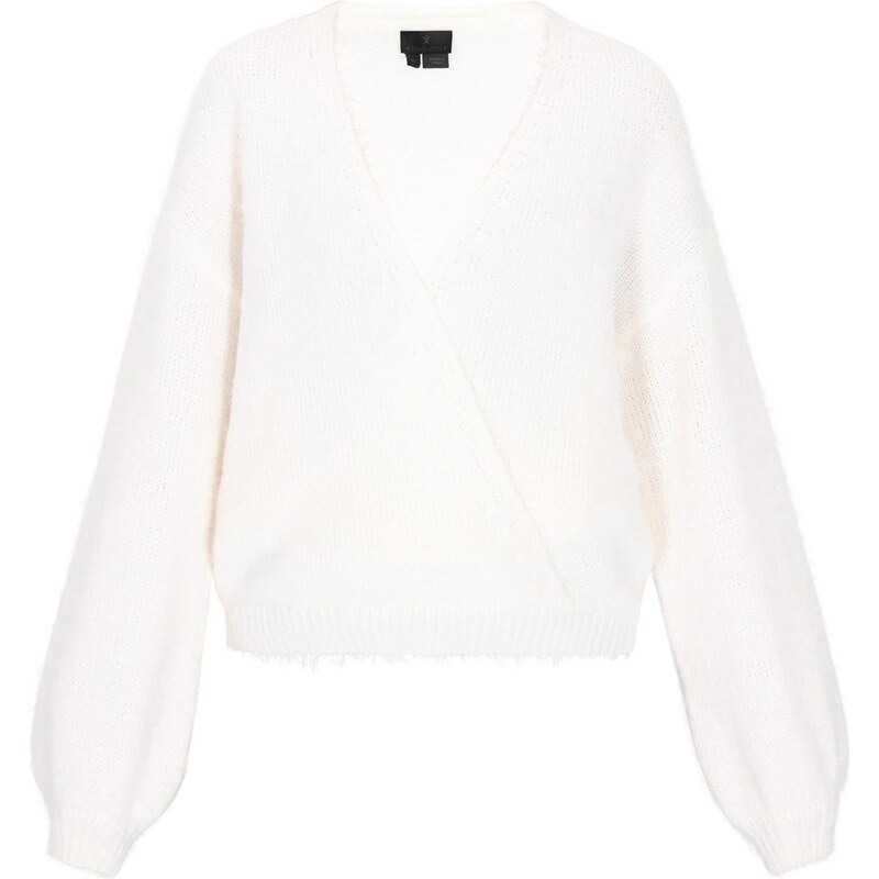 DreiMaster Klassik Oversize sveter šedobiela 66446741