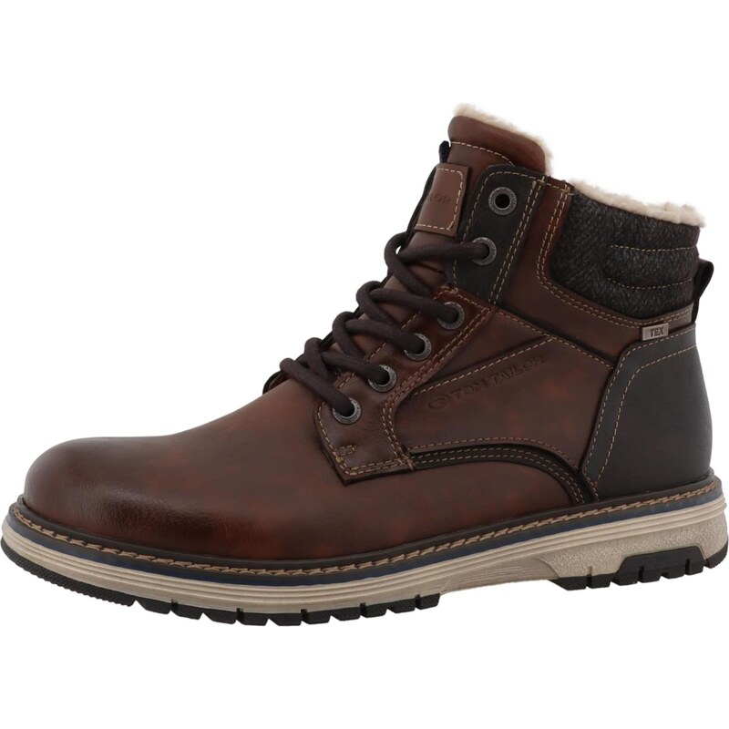 TOM TAILOR Šnurovacie čižmy hnedá 66446797