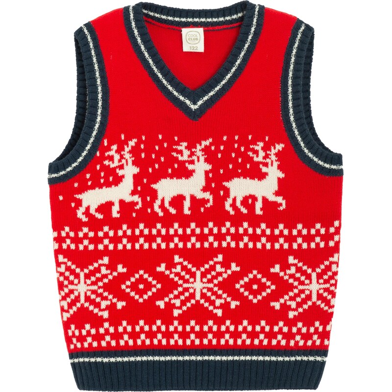 Cool Club Vesta tmavomodrá / červená / biela 66446839