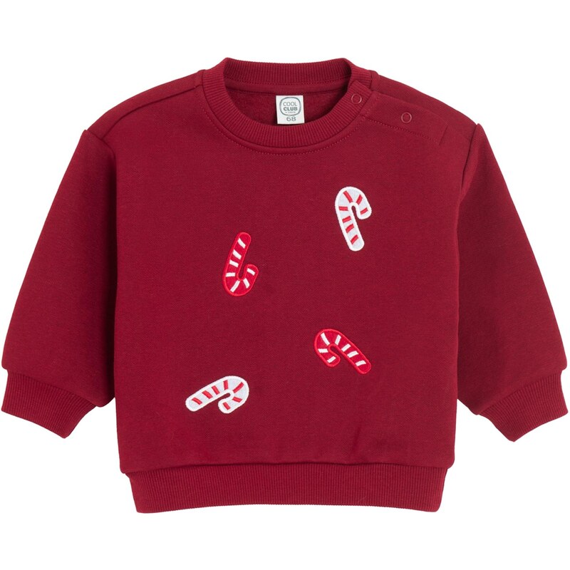 Cool Club Tepláková bunda červená / biela 66446874