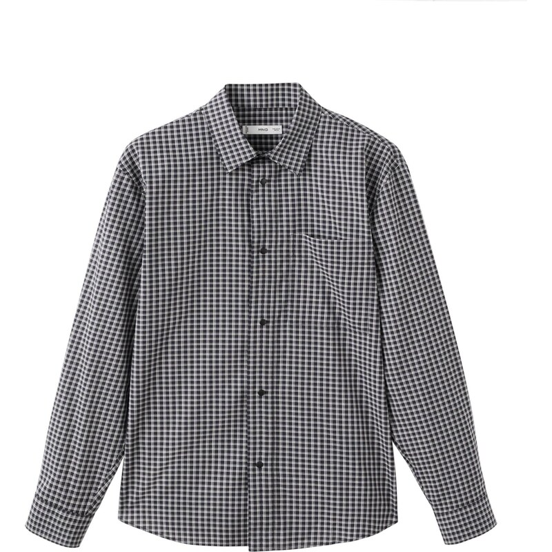 MANGO MAN Košeľa Vichy čierna / biela 66447134