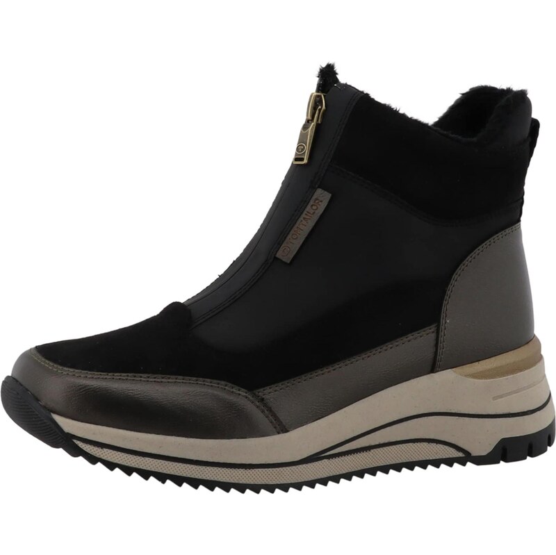 TOM TAILOR Členkové čižmy antracitová / čierna 66447150