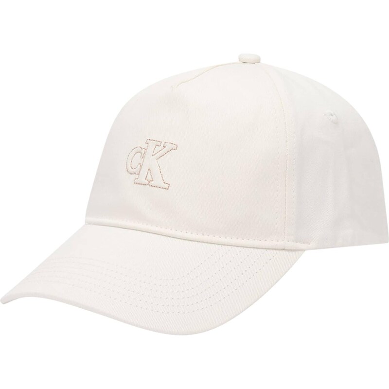 Calvin Klein Čiapka hnedá / biela 66447158