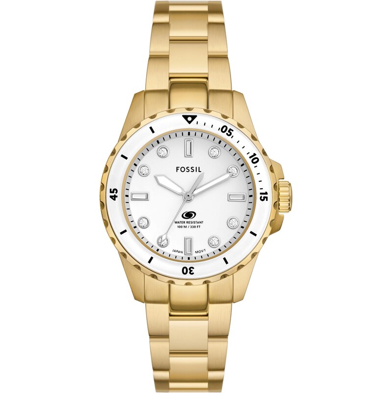 FOSSIL Analógové hodinky zlatá / čierna / biela 66447205