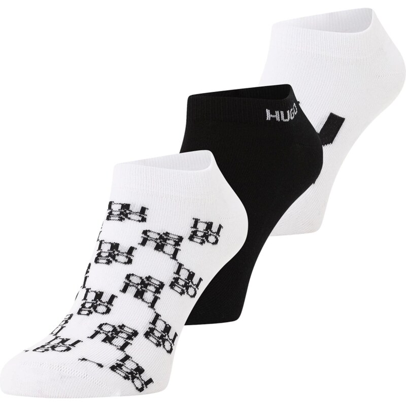 HUGO Ponožky čierna / biela 66447252