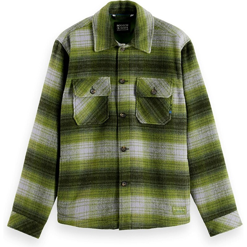 SCOTCH & SODA Prechodná bunda svetlosivá / kiwi / tmavozelená 66447303