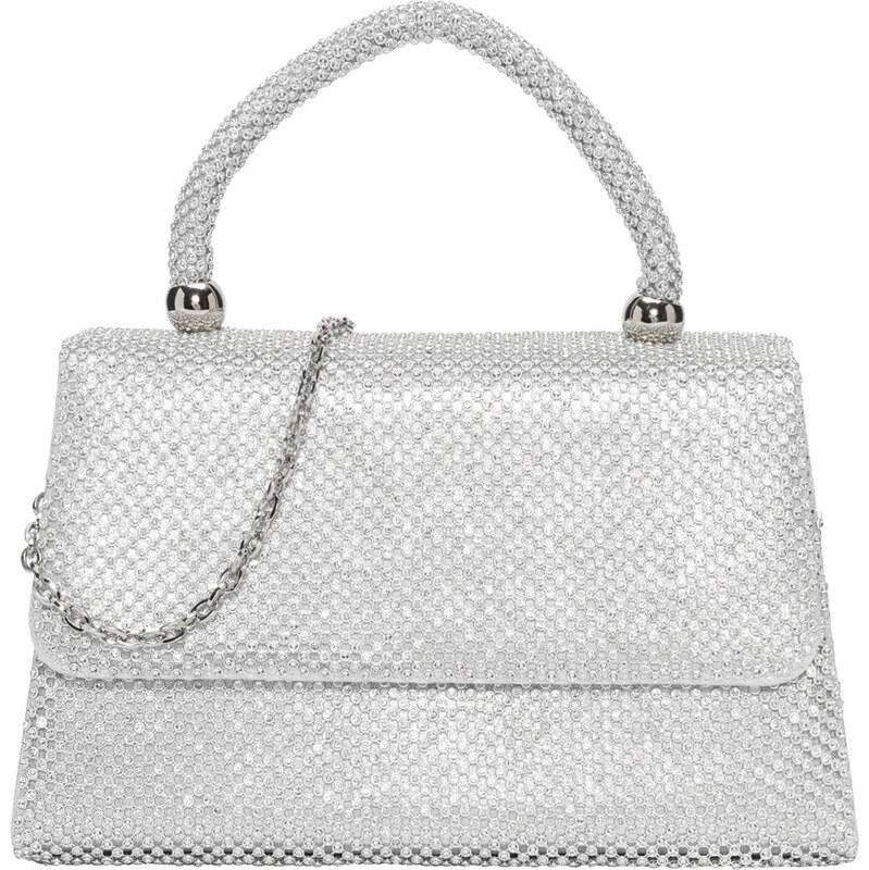 mascara Listová kabelka strieborná 66447321