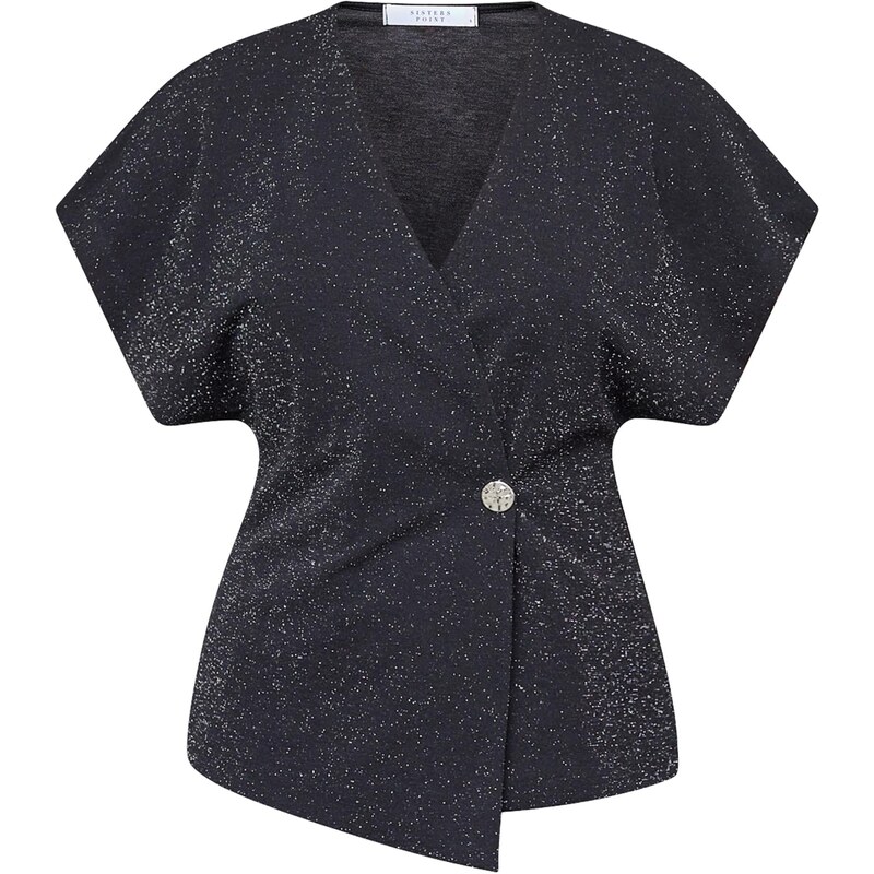 SISTERS POINT Blúzka GEVELA-VE3 čierna 66447346