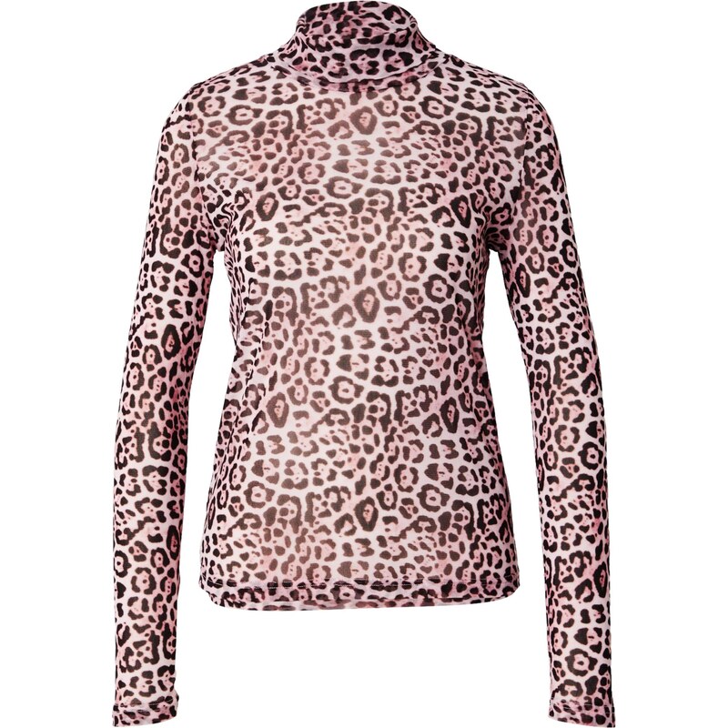 Lollys Laundry Tričko Orie tmavohnedá / ružová / biela 66447417