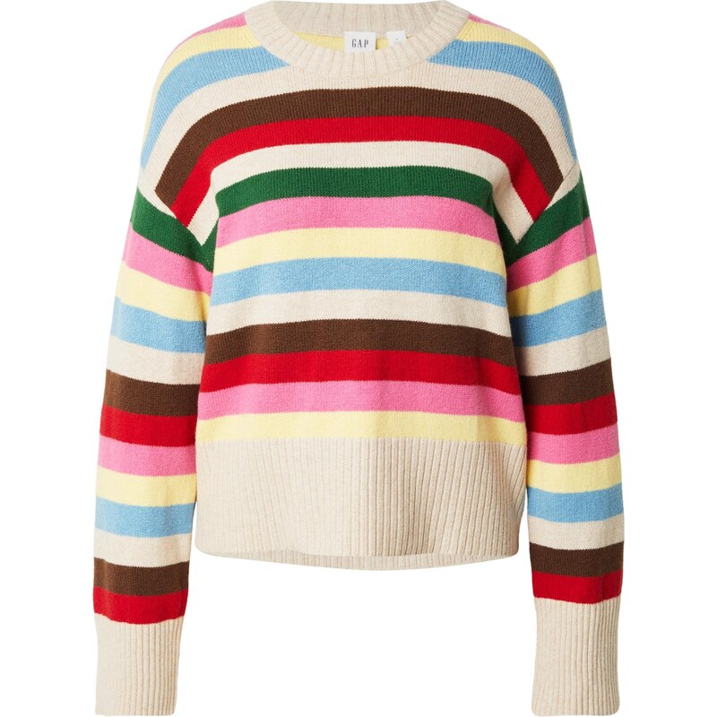 GAP Sveter tmelová / svetlomodrá / hnedá / červená 66447476