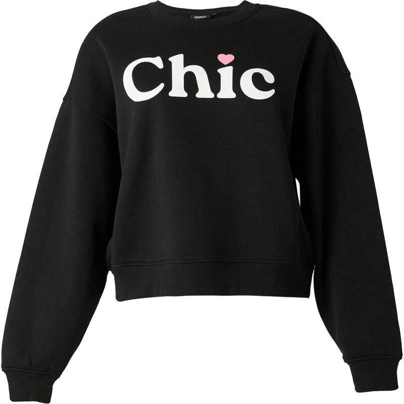 ONLY Mikina ONLBEST staroružová / čierna / biela 66447544