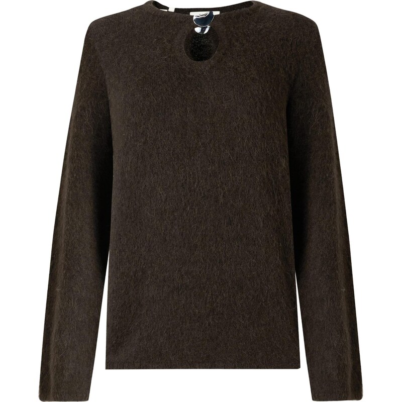 SELECTED Sveter SLFLULU tmavohnedá 66447574