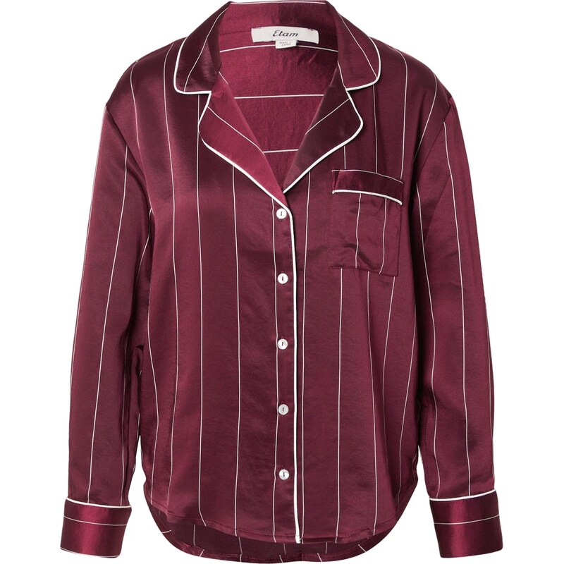 ETAM Tričká na spanie Dayana vínovo červená / biela 66447562