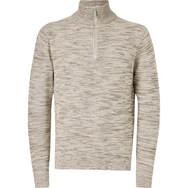 SELECTED Sveter SLHDANE béžová melírovaná 66447594