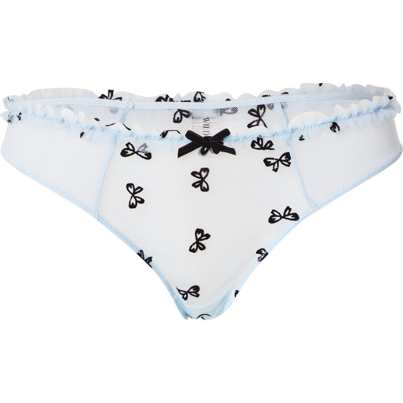 WILD LOVERS Tangá INDRA svetlomodrá / čierna 66447557