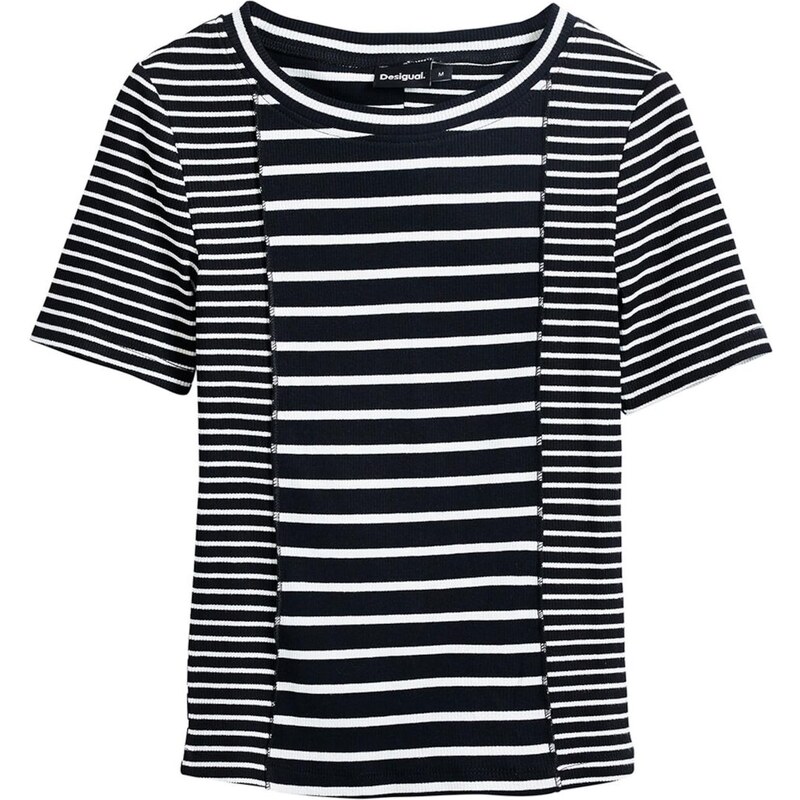 Desigual Tričko čierna / biela 66447597