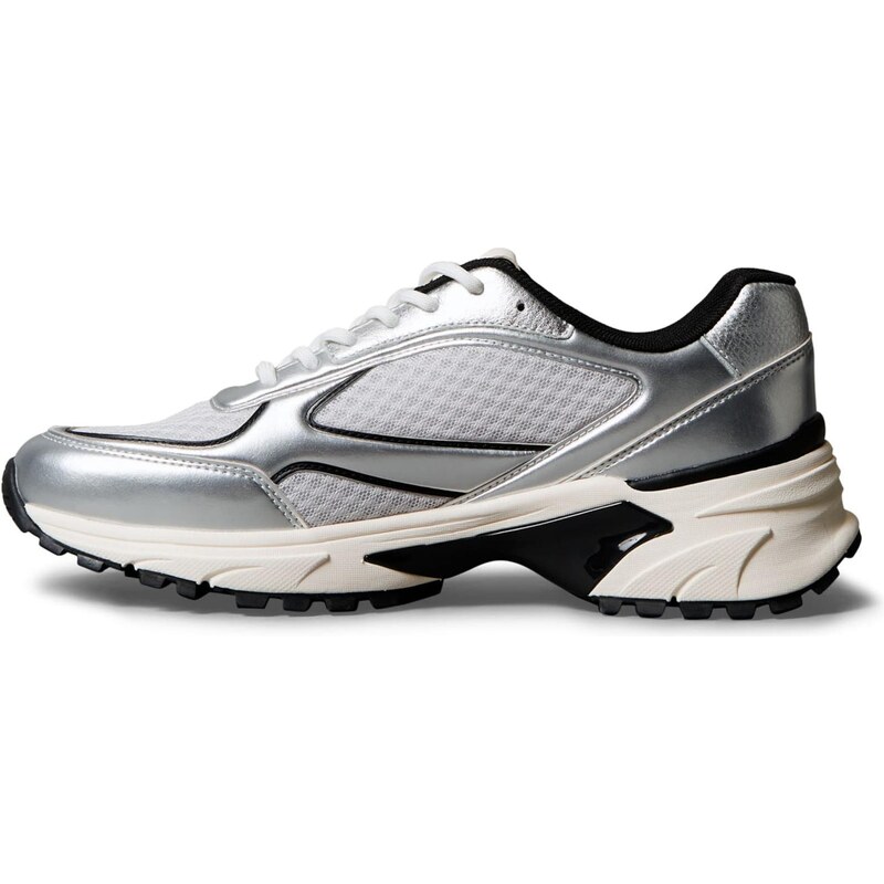 Calvin Klein Nízke tenisky strieborná / biela 66447641