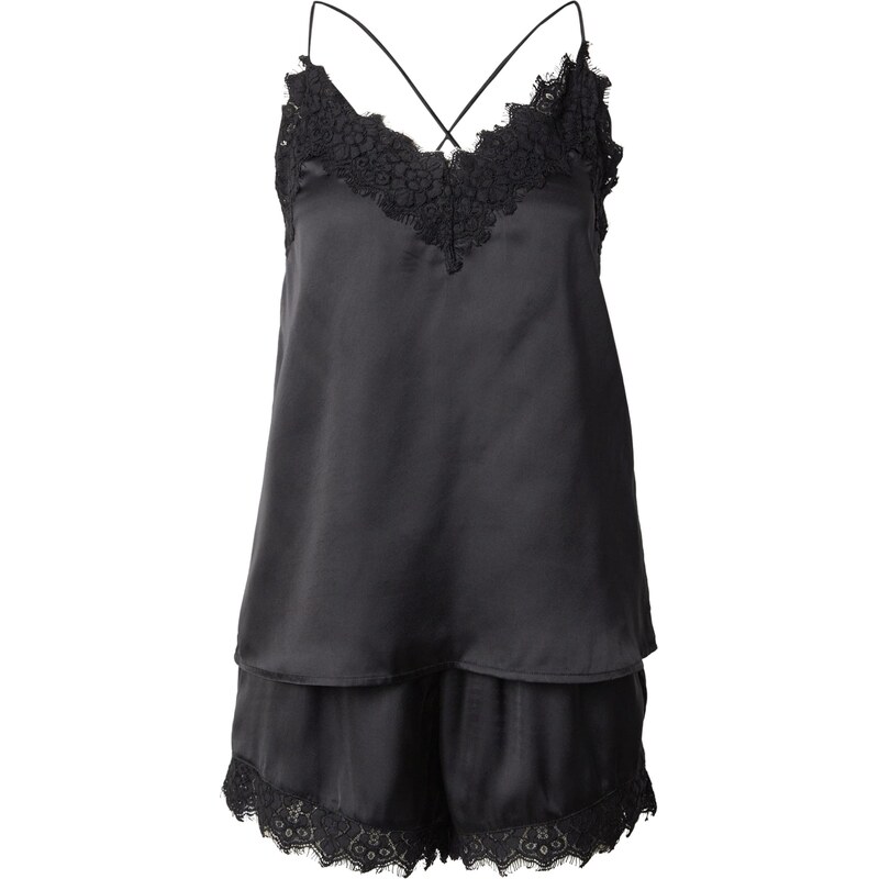 PIECES Pyžamo čierna 66447617