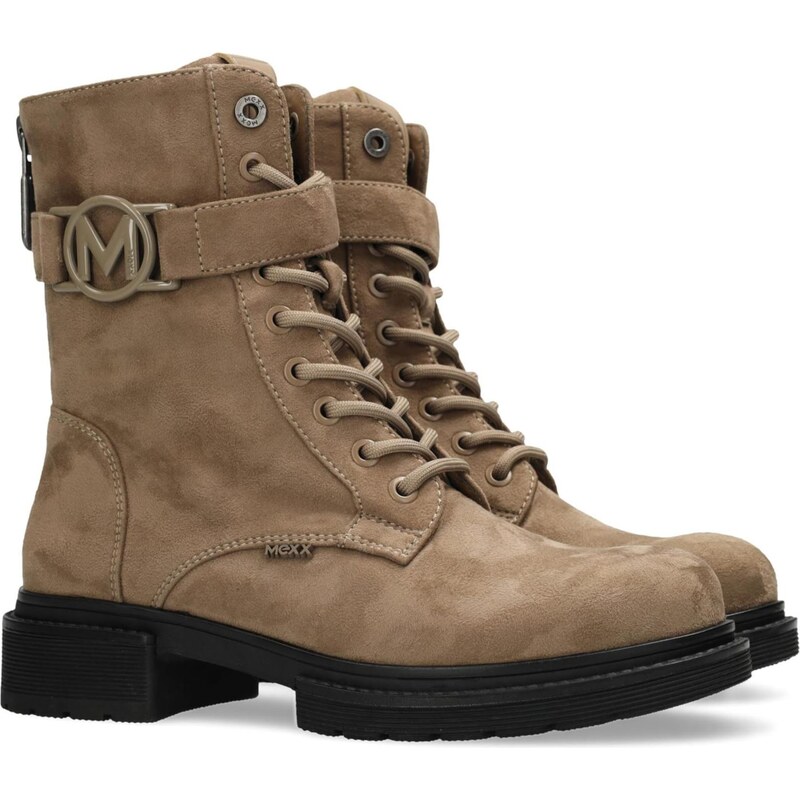 MEXX Šnurovacie členkové čižmy sivobéžová 66447654