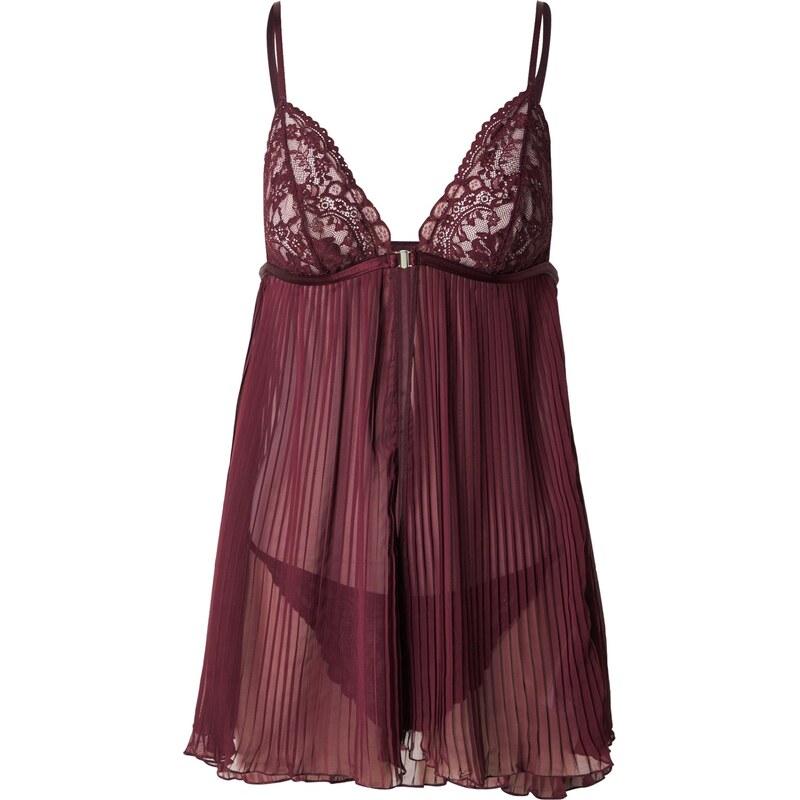 Hunkemöller Negližé Isadora tmavočervená 66447663