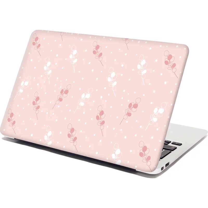 Sablio Samolepka na notebook Biele a ružové kvety 65097171