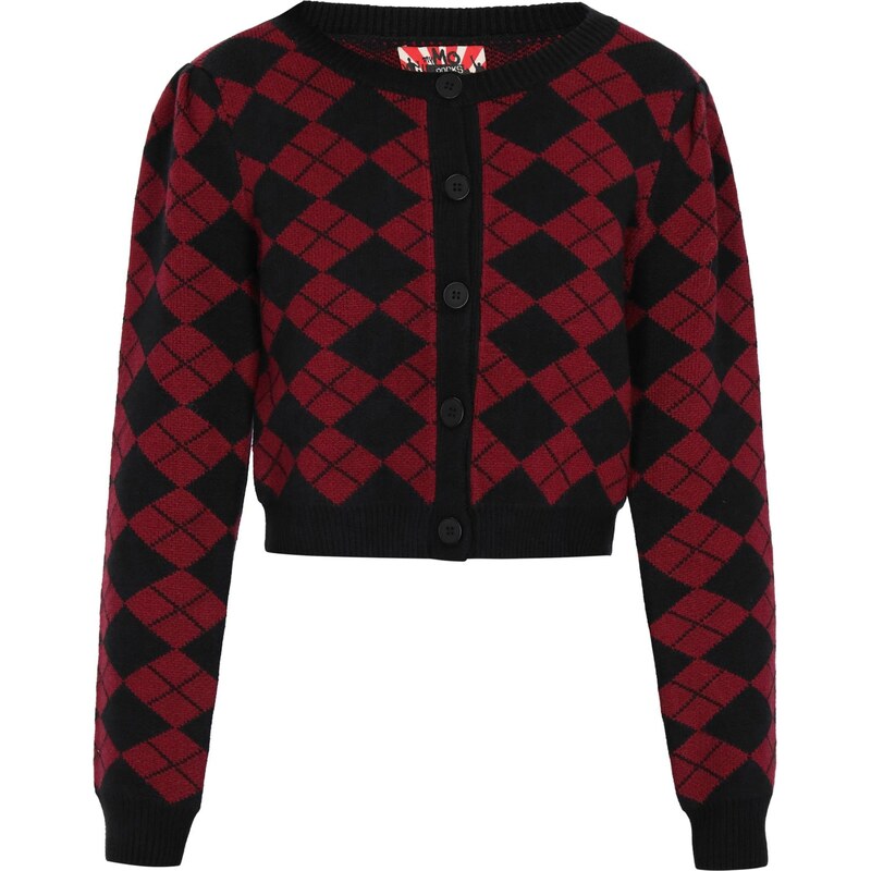 myMo ROCKS Kardigán burgundská / čierna 66446377