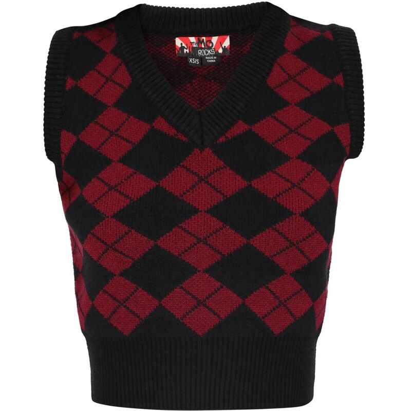 myMo ROCKS Sveter burgundská / čierna 66446365