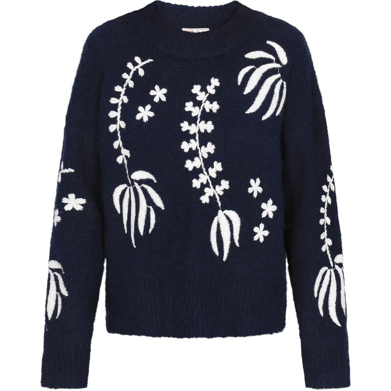 IZIA Oversize sveter námornícka modrá / biela 66446489