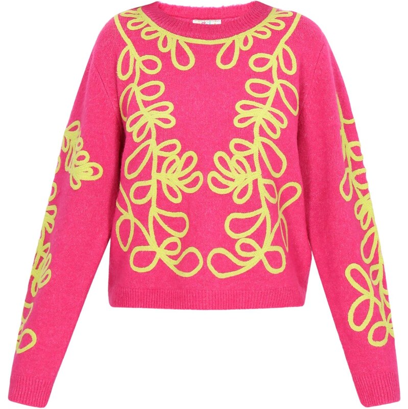 IZIA Sveter žltá / ružová 66446502