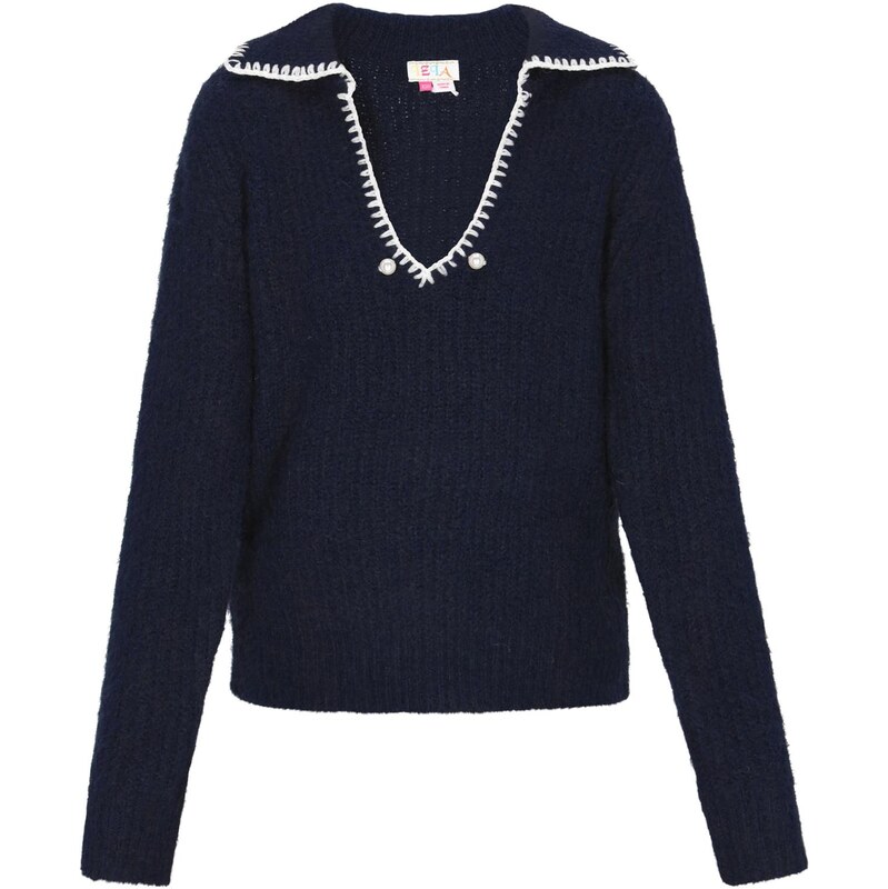 IZIA Sveter námornícka modrá / biela / perlovo biela 66446540