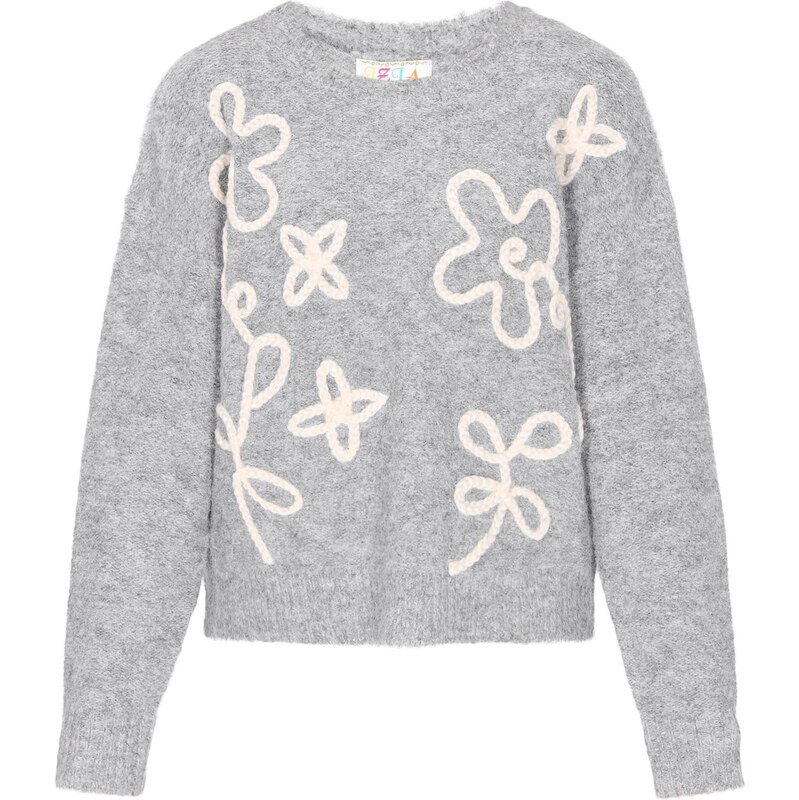 IZIA Sveter svetlosivá / biela 66446587