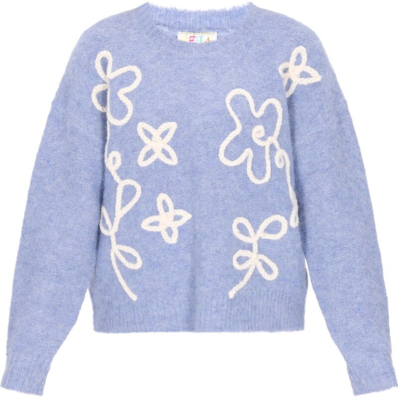 IZIA Sveter modrofialová / biela 66446595