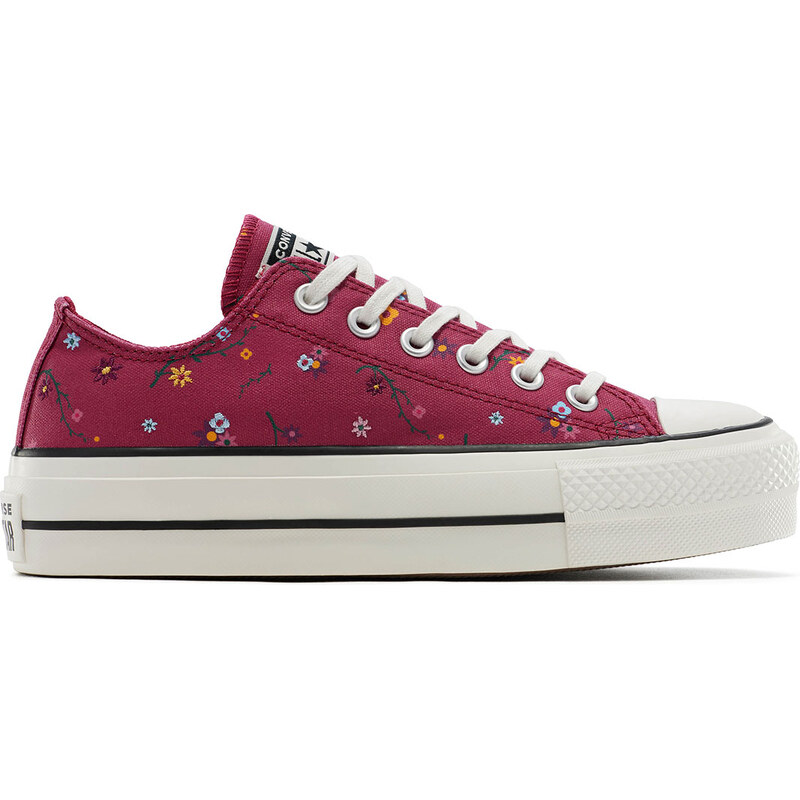 Converse Chuck Taylor All Star Lift Platform Floral Patchwork - Dámske 66927712