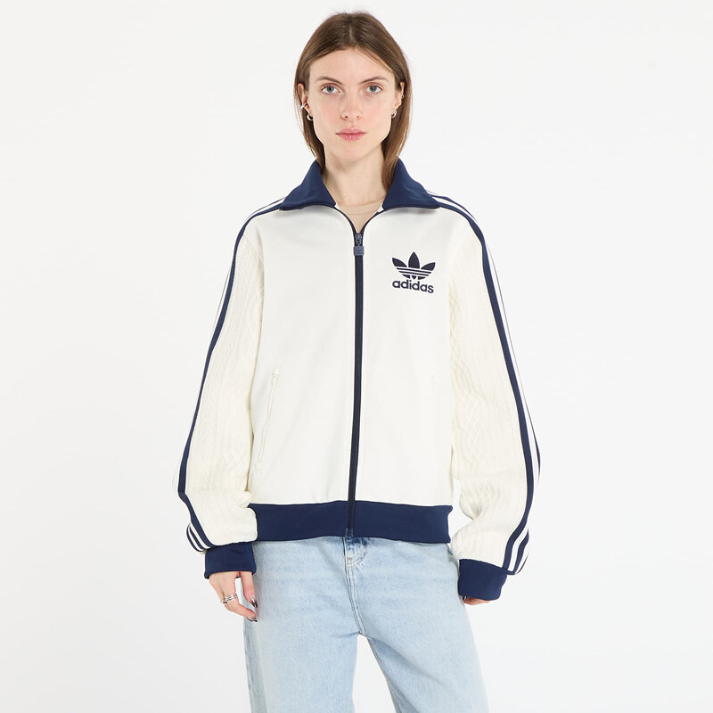 adidas Originals Mikina adidas Knit Classic Track Top Off White L 66363982