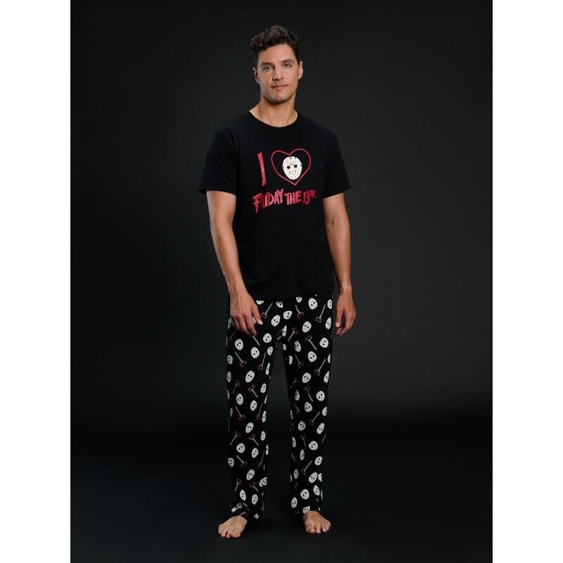 Sinsay - Dvojdielne pyžamo Friday the 13th - viacfarebná 66451239