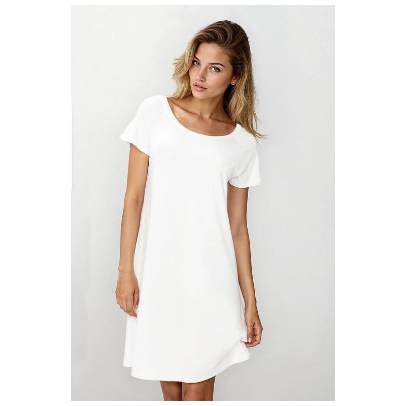 DKaren Dámska nočná košieľka Flora ecru 5536523