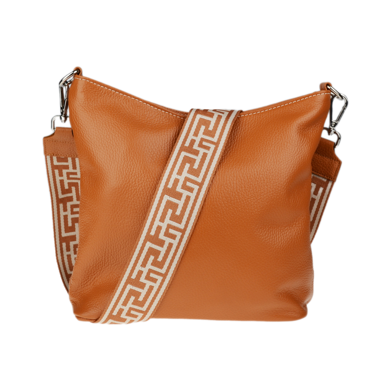 Camel kožená talianska crossbody kabelka Amalia Camel IV NovaKabelka 66454405