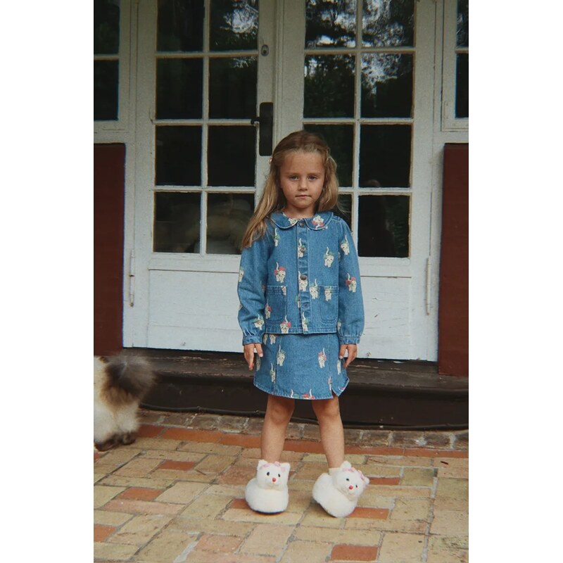 Detská bavlnená bunda Konges Sløjd MAGOT COLLAR JACKET GOTS 66437115