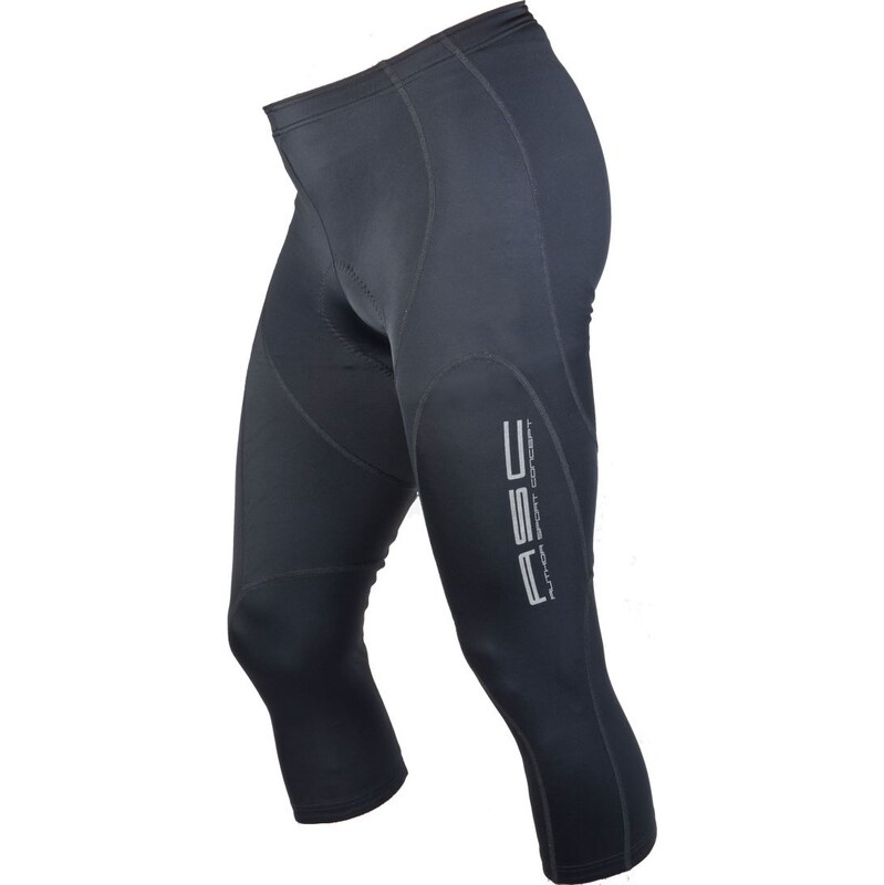 Author Sport 3/4 cyklistické nohavice, čierne 66454272