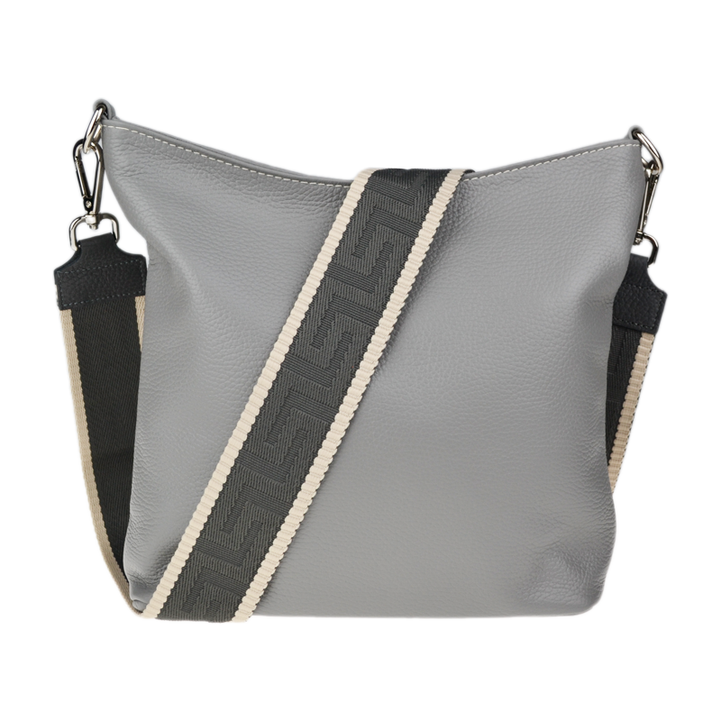 Sivá kožená talianska crossbody kabelka Amalia Grigia V NovaKabelka.sk 66456040