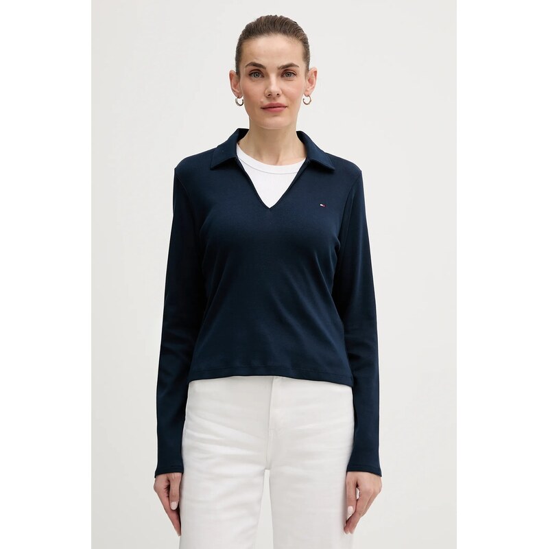 Bavlnené tričko s dlhým rukávom Tommy Hilfiger 66515293