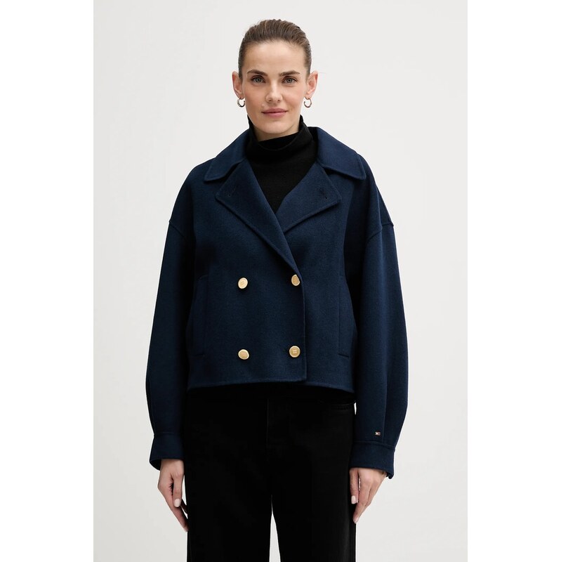 Kabát s prímesou vlny Tommy Hilfiger 66462134