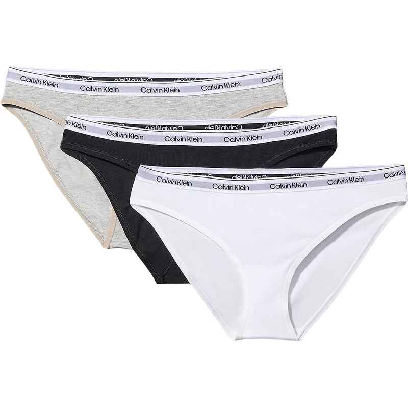 CALVIN KLEIN - nohavičky 3PACK Modern logo signature core colors 66455886