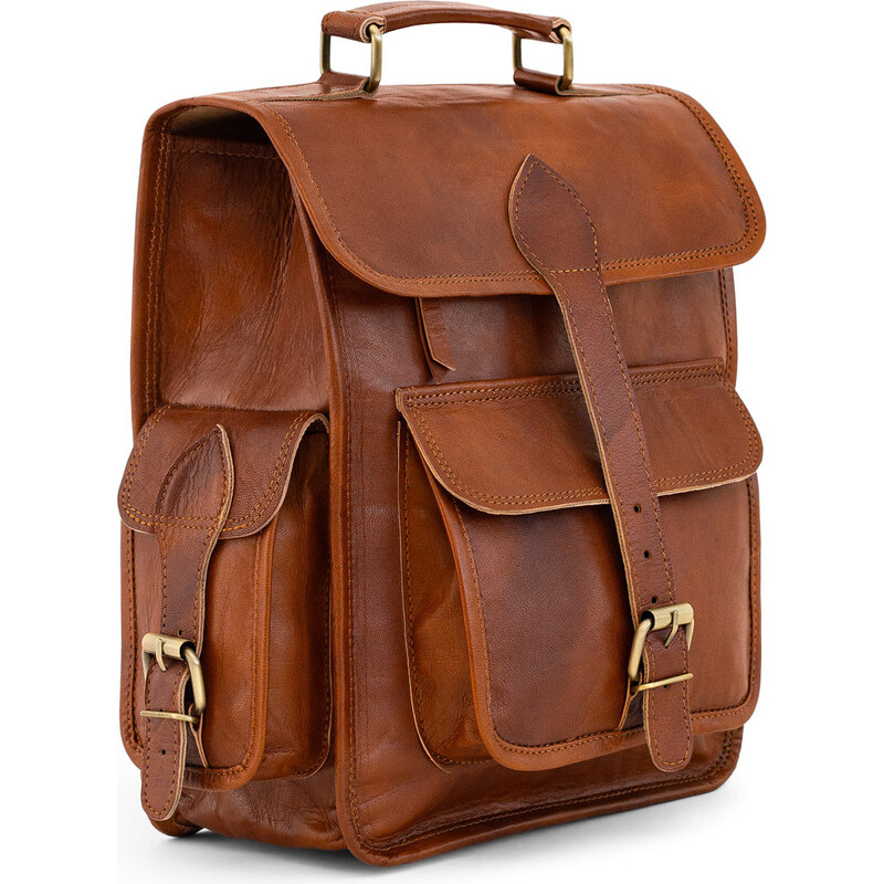 Glara leather Kožený Retro Batoh – Crafted Legacy 66644896